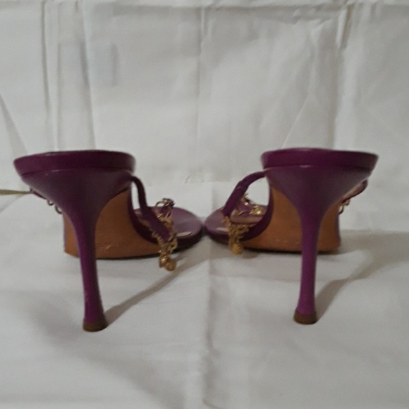Jimmy Choo pink/purple charm sandals EU 40.5 US 9 - Picture 4 of 6